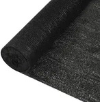 vidaXL Zaunblende Schwarz 1,5x50 m HDPE 195 g/m2