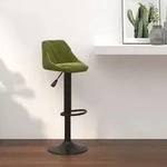 vidaXL Barhocker Hellgr&uuml;n Samt