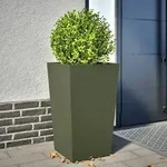 vidaXL Pflanzk&uuml;bel Olivgr&uuml;n 45x45x75 cm Stahl