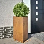 vidaXL Pflanzk&uuml;bel 2 Stk. Dreieckig 50x43x75 cm Wetterfester Stahl