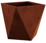 vidaXL Pflanzk&uuml;bel Rostig 30 x 30 x 30 cm Wetterfeststahl