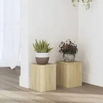 vidaXL Pflanzenst&auml;nder 2 Stk. Sonoma-Eiche 15x15x20 cm Holzwerkstoff