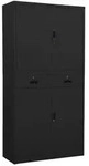 vidaXL B&uuml;roschrank Anthrazit 90x40x180 cm Stahl
