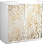 Rollladenschrank easyoffice BxTxH 86x37,5x104cm Goldene Bl&auml;tter