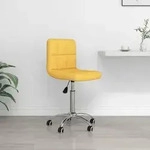 vidaXL B&uuml;rostuhl Drehbar Senfgelb Stoff