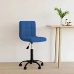 vidaXL B&uuml;rostuhl Drehbar Blau Samt