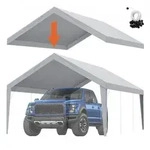 VEVOR Garagenzelt, 3,9 x 6,1 m, Garagendachzelt, Unterstandplane, wasserdicht...