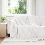 vidaXL Wohndecken 6 pcs Wei&szlig; 220 x 240 cm Fleece