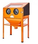 VEVOR 227 L Sandstrahlkabine mit St&auml;nder mit Strahlpistole und 4 D&uuml;sen