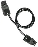Hager Verbindungskabel Netz-Stecker - Netz-Buchse Gesamtpolzahl: 2 + PE Schwarz 0.60