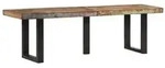 vidaXL Bank 160 cm Massives Altholz und Stahl