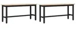 vidaXL Esstische 2 pcs Natur 100 x 32,5 x 49 cm Massives Kiefernholz