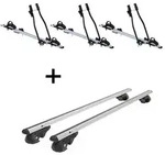 3x Fahrradtr&auml;ger SAGITTAR + Dachtr&auml;ger VDP004 L kompatibel mit f&uuml;r Mercedes