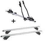 Fahrradtr&auml;ger SAGITTAR + Alu Dachtr&auml;ger RB003 kompatibel mit f&uuml;r Mini Clubman