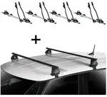 4x Fahrradtr&auml;ger SAGITTAR + Dachtr&auml;ger VDP EVO Stahl kompatibel mit Bmw Serie...