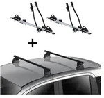 2x Fahrradtr&auml;ger SAGITTAR + Dachtr&auml;ger VDP EVO Stahl kompatibel mit DS 3 3...