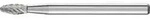 PFERD TOOLS 21202533 Fr&auml;sstift Hartmetall Flamme L&auml;nge 37mm Produktabmessung,...