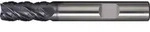 Schaftfr&auml;ser DIN 6527L Typ NF-UNI D.10mm VHM TiAlN 45Grad HB Z.4 lang TECWERK