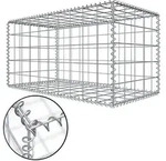 Gabione 100x50x50 cm - Maschenweite 10x10 - Steinkorb Gitterkorb Bef&uuml;llbar Mauer