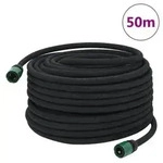 "vidaXL Tropfschlauch Schwarz 0,6" 50 m Gummi"