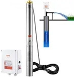 VEVOR Tiefbrunnen-Tauchpumpe, 2200 W, 230 V, 9,8 m3/h Durchfluss, 144 m...