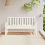 vidaXL Gartenbank-Auflage Cremewei&szlig; 150x50x7 cm Oxford-Gewebe