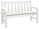 vidaXL Gartenbank-Auflage Melange Creme 120x50x7 cm Stoff