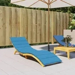 vidaXL Sonnenliegen-Auflage Blau 200x60x3 cm Oxford-Gewebe