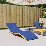 vidaXL Sonnenliegen-Auflage K&ouml;nigsblau 200x50x3 cm Oxford-Gewebe