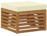vidaXL Outdoor-Fu&szlig;hocker Massivholz Akazie Natur