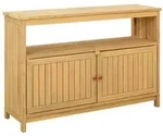 vidaXL Gartenkonsole Tisch Helles Akazienholz 110 x 35 x 75 cm