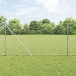 vidaXL Dachsektorzaun 1,4x50 m verzinkter Stahl