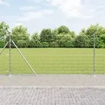 vidaXL Feldzaun 1,2x50 m Verzinkter Stahl
