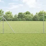 vidaXL Sechseckzaun 1,2x50 m Verzinkter Stahl