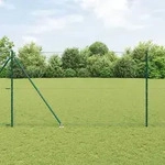 vidaXL Hexagonzaun Gr&uuml;n 1.6x10 m Stahl