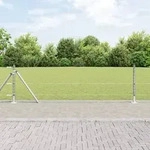 vidaXL Sechseckszaun 0.4x25 m feuerverzinkter Stahl