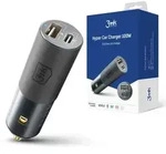 3mk Hyper Autoladeger&auml;t USB-C USB-A 100W &ndash; Silber