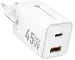 FORCELL F-ENERGY Mini GaN III VT-36 Reise-Ladeger&auml;t 45?W, USB-C & USB-A, Wei&szlig;