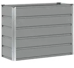 vidaXL Pflanzk&uuml;bel Hellgrau 100 x 40 x 75 cm Stahl