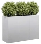 vidaXL Pflanzgef&auml;&szlig; 120x40x80 cm Stahl verzinkt