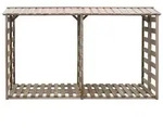 vidaXL Brennholz-Lagerschuppen 300x90x176 cm Kiefernholz Impr&auml;gniert