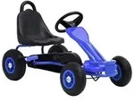 vidaXL Pedal Go-Kart mit Luftreifen Blau