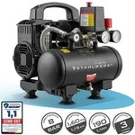 STAHLWERK Kompressor 8 bar 3 L 1,60 PS 1,18 kW 190 l/min Druckluftkompressor