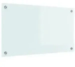 vidaXL K&uuml;chenr&uuml;ckwand Milch 70 x 40 cm Geh&auml;rtetes Glas
