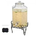 VEVOR Getr&auml;nkespender (1 x 10 L) f&uuml;r Partys Saftspender (aus Glas) mit