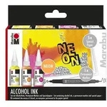 "Marabu permanente Tinte Alcohol Ink, Set "NEON""