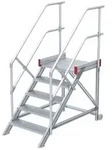 Euroline 514 Anstieg 45&deg; 1000mm Stufenbreite 5 Stufen Alu gerieft