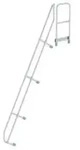 Treppe mit Plattform 60&deg; zweiter Handlauf f&uuml;r 13 Stufen Neigung 60&deg;