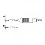 Weller L&ouml;tspitze Serie RTM, Mei&szlig;elform, RTM 022 S/2,2 x 0,4 mm, gerade