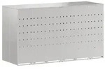 vidaXL Wagenm&uuml;llbeh&auml;lter f&uuml;r 3 Beh&auml;lter Silber 204 x 77,5 x 115,5 cm